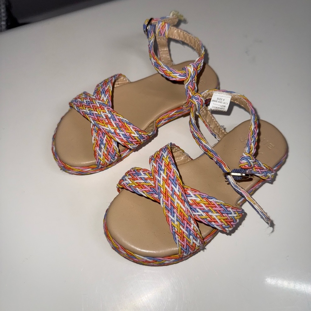 Janie & Jack Braided Espadrille Sandal